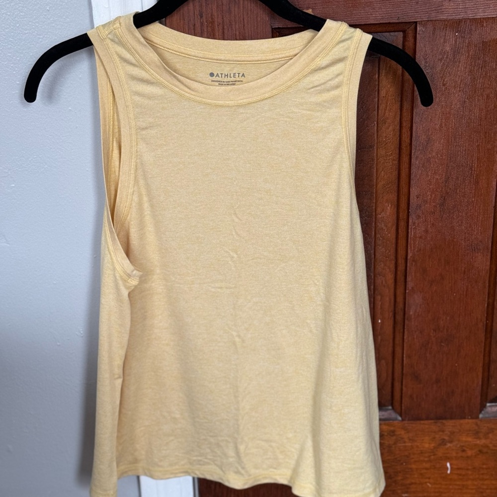Yellow athleta muscle tank